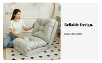 Foldable Floor Sofa Convertible Adjustable Lazy Sofa Versatile Foldable Relaxation Chair for Adults, Students, Living Room, Bay Window