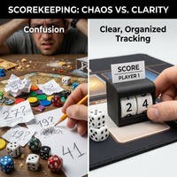 Tabletop Score Tally No Required Wellness Meter Counter Easy to Read Display Manual Digit Counter for Board Enthusiasts, Habit Tracking, Warehouse