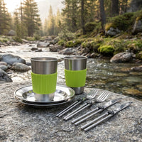 camping dinnerware set