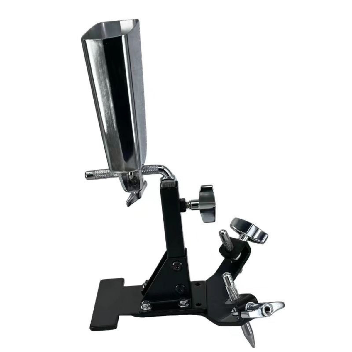 Adjustable Drum Pedal Practice Device Compact Bass Drum Practice Pad with Pedal Mount Stable Realistic Rebound for Drummers, Beginners, Studio