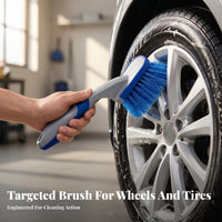 Dense Bristles Wheel Cleaning Brush Sturdy Rim Cleaning Brush Flexible Car Care Easy to Clean