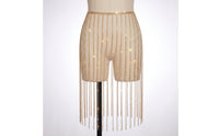 Choker with Fringe Statement Fringe Necklace Crystal Costume Jewelry for Women, Party, Clubwear