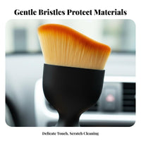 Removes Fog & Dust Car Glass Cleaning Wand Multi-Purpose Microfiber Windshield Brush Lightweight for Drivers, RV Owners, Home Glass Surfaces