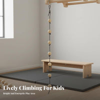 Childrens Indoor Climbing Wall Develops Motor Skills Kindergarten Climbing Board Modular Structured Panel Mounted Playset for Children, Young Children