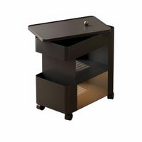 Elegant and design 2-Tier Rolling Side Table Multi-Functional Mobile Furniture Space-Saving Utility cart robustDuty for homeowners, Office Workers, Living Room, Bedroom, Kitchen, Balcony