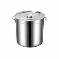 Commercial Soup Stewing Pot Thickened Bottom Stainless Steel Pot with Lid Multi-Functional Heavy Duty Stockpot for Restaurant