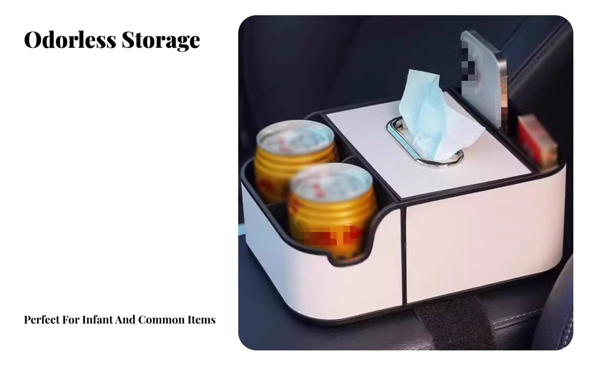 Multifunctional Design center console appendagerestrest Tissue Box with beverage holder Easy Installation Car central storage Organizer Anti-Slip Vehicle Interior entryory Ergonomic assistance for motorists, Families, Sedans, journey Trips