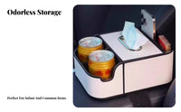 Multifunctional Design center console appendagerestrest Tissue Box with beverage holder Easy Installation Car central storage Organizer Anti-Slip Vehicle Interior entryory Ergonomic assistance for motorists, Families, Sedans, journey Trips