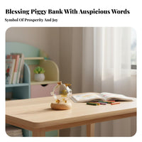 Glass Pig Piggy Bank Ideal Gift Pig Shaped Change Bank Decorative Clear Glass Savings Jar for Kids, Infants, Nursery, Desktop