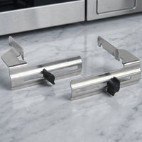 2 Pieces Heavy-Duty Miter Saw Crown Stop Compact Crown Guides Silver-Finished Miter Saw Positioning Guide Compatible for Carpenters, Carpentry, Workshops