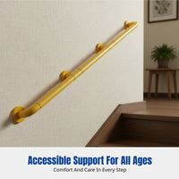 Stainless Steel Stair Handrail, Anti-Slip, Easy Install, Home Hospital Elderly Aid