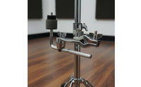 Adjustable Cymbal Extension Clamp Sturdy Cymbal Clamp Arm Chrome Finish Drum Rack Mount Arm 360-Degree Tilter for Drummers