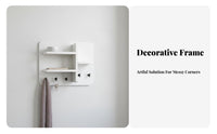 Multi-Functional Electric Meter Box Cover Decorative Breaker Panel Hider Integrated Storage Fuse Box Cover with Shelf Easy Installation for Homeowners, Apartment Dwellers, Office Managers, Hallway, Living Room, Bedroom, Kitchen