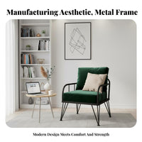 urban aesthetic Metal Frame Settee Minimalist Design Sofa long-lasting Construction Living Room Seating Comfortable paddinging for Apartment Dwellers, Business Owners, Cafe, Lounge, Small Spaces, Office