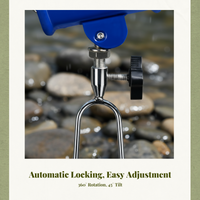 Auto-locking rod holder, metal insert