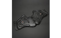 Saddle Embellishment with Rebellious-Gothic-Influenced Frame Trim Retro Motorcycle Accessory for    Riders, Street Riding