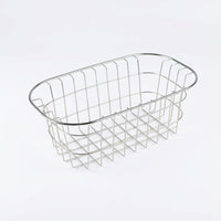 Kitchen Sink Colander Dish Rack, 304 Stainless Steel Thickened Drain Rack, Extendable Wire Grid Vegetable Washing Basket Kitchen Organiser Bowl