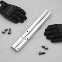 Aluminum Alloy Motorcycle Clamp-on Handlebar Ergonomic Design Motorcycle Clip on Bar Vibration Reduction for Racing