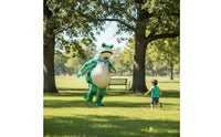 Battery-Powered Inflatable Frog Costume Quick Inflation Frog Cosplay Suit Lightweight for Party