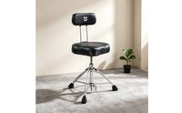 Drum Stool with Backrest Height Adjustable Drum Throne with Backrest Ergonomic Furniture for Keyboard Instrumentalists, Stage Performance