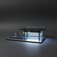 1:64 Scale Parking Lot Model Realistic Details Car Garage Diorama for Collectors, Hobbyists, Photography