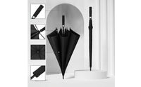 Comfortable Grip Umbrella with Hook Handle Large Umbrella with J Handle Windproof Travel-Friendly for Commuters, Golfers, Golf Course