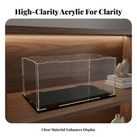 Clear Acrylic Display Box High Clarity Acrylic Display Box Clear Figure Case Long-Lasting Particles Proof Model Container Sturdy