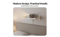 Easy Installation Display Device Wall Mount Space Saving Floating Display Device Shelf Detachable Design Floating Electronics Shelf Sturdy Construction for Renters, Students, Bedroom, Bedside, Living Room