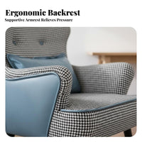 Nordic Design Upholstered Accent Chair Comfortable Backrest Upholstered Shell Chair Space-Saving Single Sofa Ergonomic for Apartment Dwellers, Office Workers, Students, Study Room, perusing corner, Bedroom