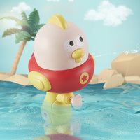 Chicken Water Cartoon Press Water Toy Compact for Swimming Pool, Young Children