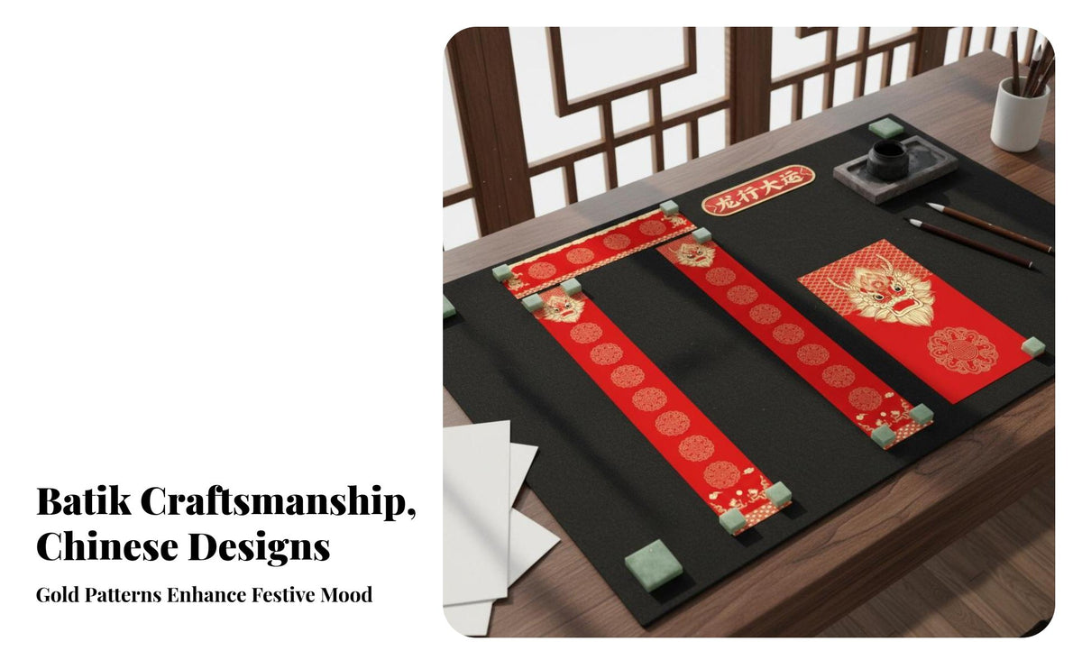 Blank Spring Festival Couplets Batik Craft Spring Festival Couplet Paper Good Ink Absorption Chinese Calligraphy Red Paper for Calligraphers, Doorways