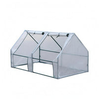 Mini Greenhouse Roll-up Top Mesh Greenhouse Front Openings