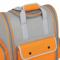 Cat Backpack and Dog Backpack, Portable Pet Bag with Side Pockets and Top Opening, Large Capacity Breathable Pet Carrier for Travel Hiking
