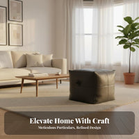 Nordic Design Round Pouf Soft Padded Seat paddinged Round Pouf Light Luxury Aesthetic Ottoman space-saving Size for Adults, Homeowners, Parents, Living Room, Entryway, Bedroom, inactiveice