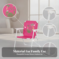 Metal Frame Dinosaur Folding Chair Foldable Children's Folding Chair