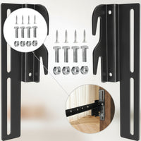 2 Pieces Headboard Adapter Brackets Adjustable Headboard Attachment Brackets Bed Frame Adapter Easy Installation for DIYers