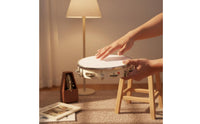 Hand Tambourine Easy to Play Handheld Tambourine and Clink Drum for Preschoolers, Kids, Classroom