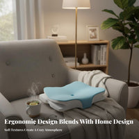 Pressure Relief Butterfly Cervical Pillow Breathable Butterfly Pillow Machine-Washable Cover for Side Sleepers, Bedroom, Sleeping, At Home