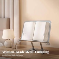 Multi-Functional Adjustable Bookrest Foldable Book Stand Handsunrestricted Study Tool Eron-the-travelnomic Design for Musicians, Professionals, Desk, Bedroom, Office, Living Room
