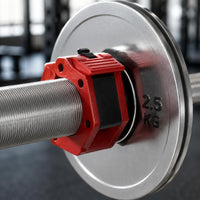 Knurled Grip Weight Plate Barbell Set Silver Look Steel Barbell Set Long-Lasting Fitness Equipment Rust-Resistant for Gym