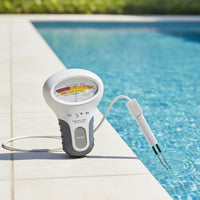 2 in 1 pH and Chlorine Tester Multiparameter Chlorine and pH Meter Dual Scale Pool Tester Handheld for Spa, Hot Tub