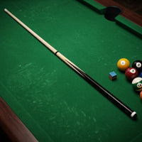 Tapered Two-Piece Billiard Cue Traditional Pool Cue with Screw Joint Sturdy Sporting Goods Portable for Beginners