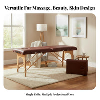 Lightweight Portable Massage Bed High-Density Foam Portable Massage Table Waterproof and Oil-Resistant Folding Treatment Table Heavy Duty for Mobile Therapists, Beauticians, Estheticians, Beauty Salons, Salon, Medical Facility S, Medical Facility