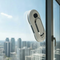 Robot Window Cleaner Slim-Line Window Cleaning Robot Appliance Distant-Controlled Lightweight for Homeowners, Glass Panes