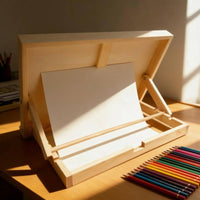 Collapsible Tabletop Drawing Easel Portable Foldable Easel Stand Simple Rectangular Drafting Board Sturdy