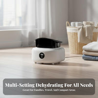 Portable Clothes Dryer Easy Assembly Electric Clothes Drying Machine Foldable Laundry Dryer Timer Function for Travelers