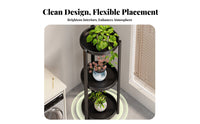 Multi-Layer Flower Pot Rack Freestanding Space-Saving Plant Shelf Elegant Crafted Metal Plant Display Rack for Indoor, Balcony