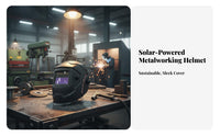 Adjustable Headgear Metalworking Helmet Heat Resistant Auto Darkening Metalworking Helmet True Color View for Metal Fabrication