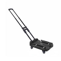 Lightweight Foldable Platform Trolley Compact Storage Foldable Push Vehicle High Load Capacity Hand Truck Comfort Grip Handle for Warehouse Workers, Office Personnel, Home Use, Garage, Workshop, Shopping
