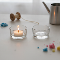 Glass Tealight Candle Holder Cups for DIY Candle Making